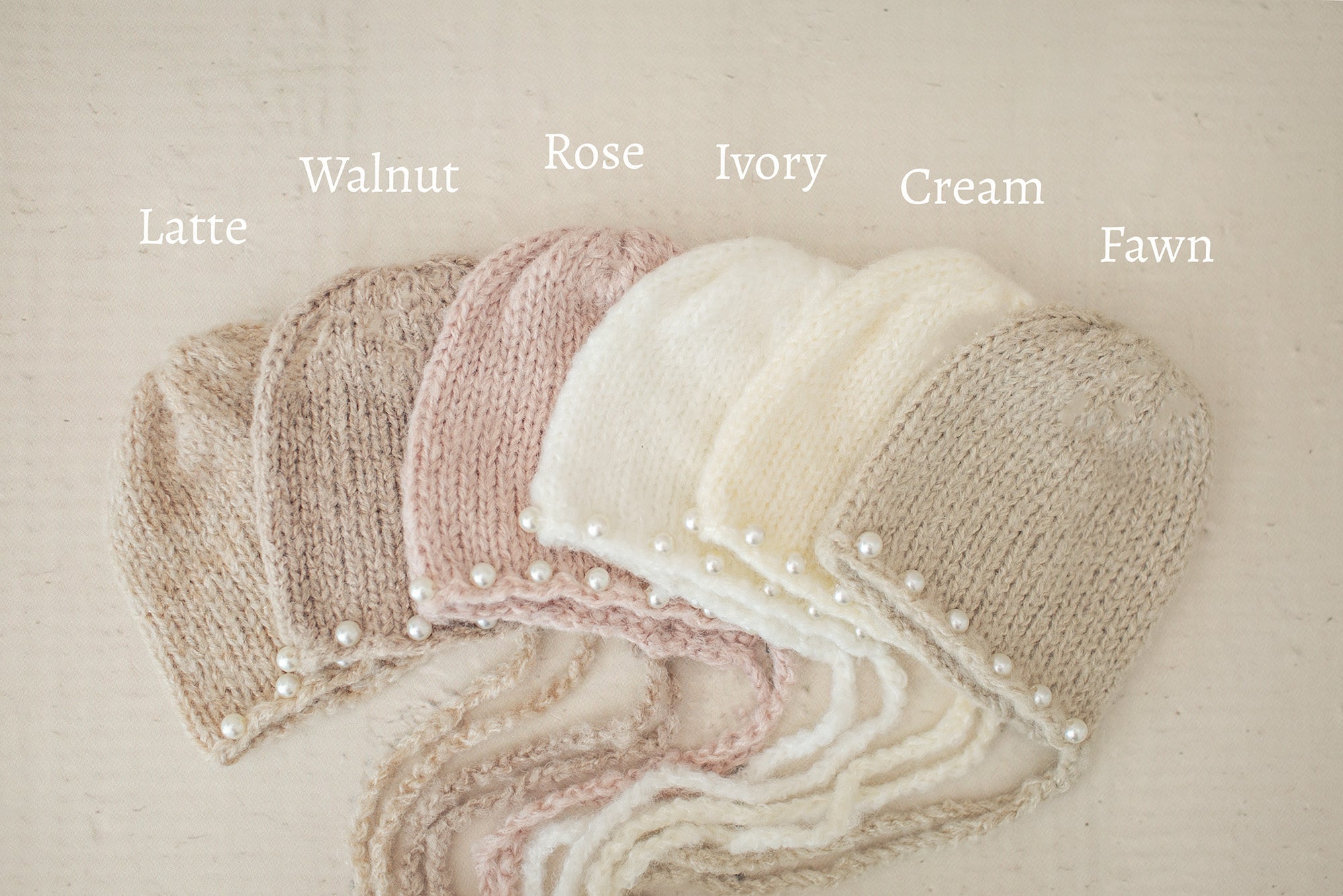 Pearl Knit Bonnets