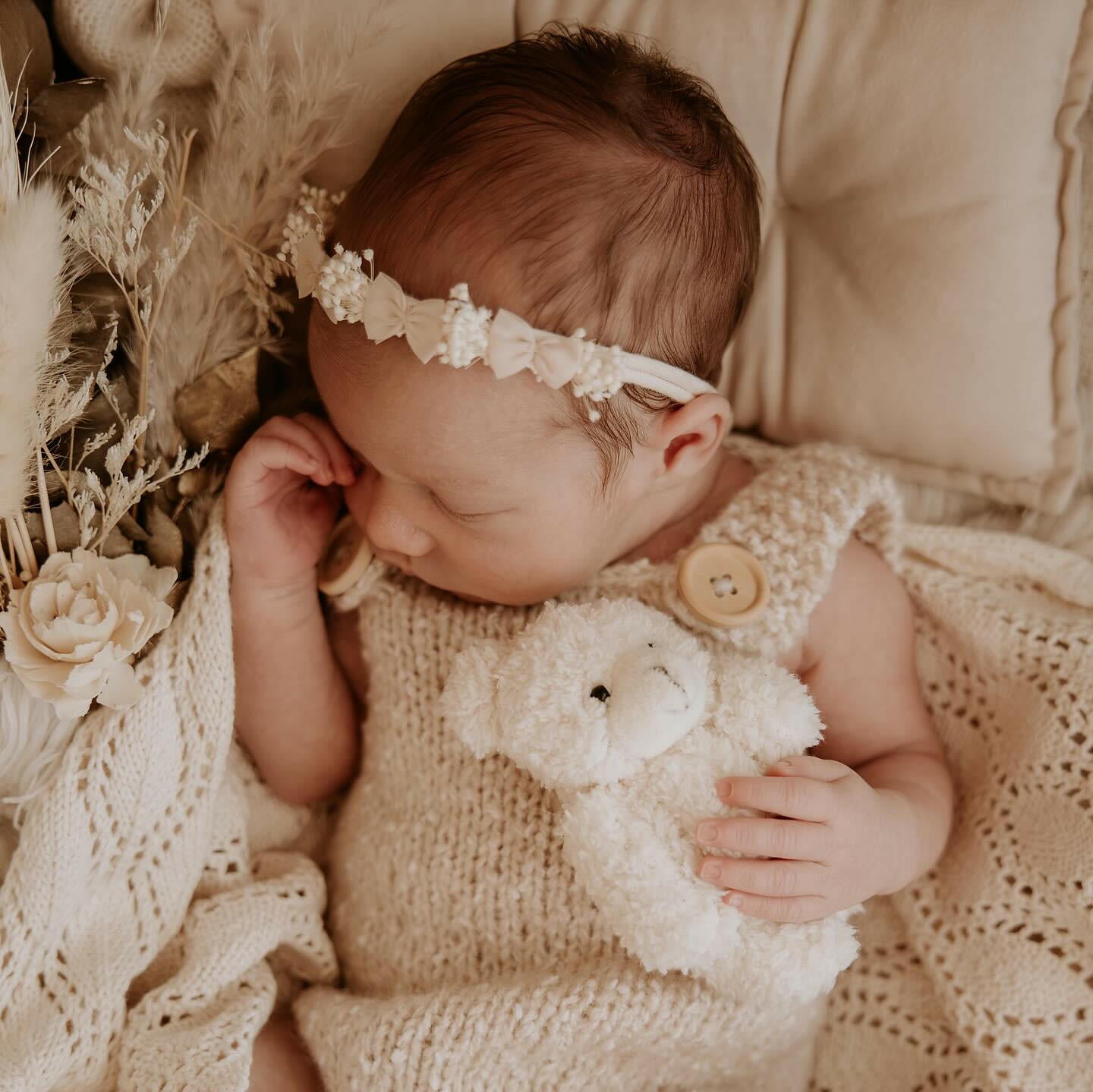 Speckled Knit Rompers - Newborn Photography Props