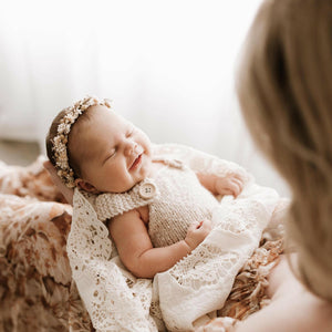 Speckled Knit Rompers - Newborn Photography Props