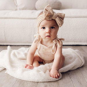 Boho Fabric Bow Headbands - Newborn Photography Props