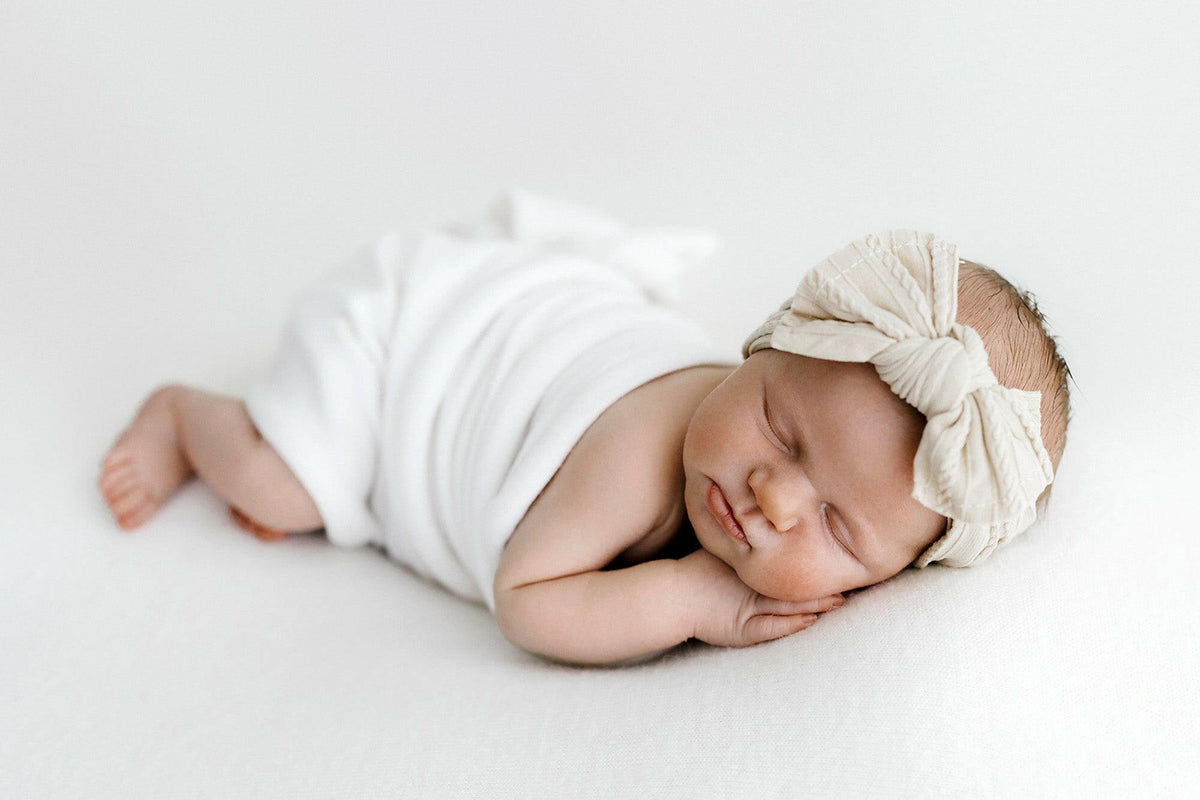 Boho Fabric Bow Headbands - Newborn Photography Props