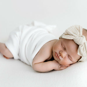 Boho Fabric Bow Headbands - Newborn Photography Props