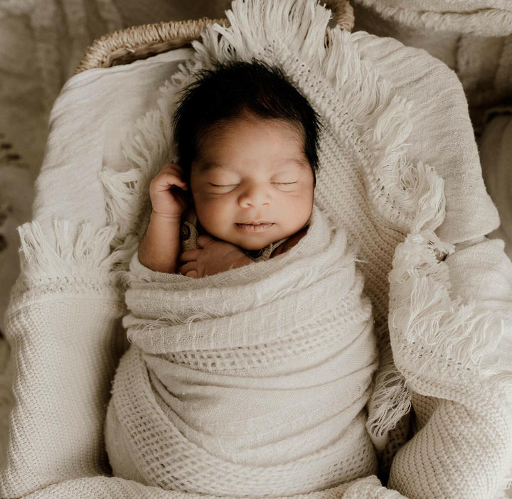 Fringed Woven Wraps - Newborn Photography Props
