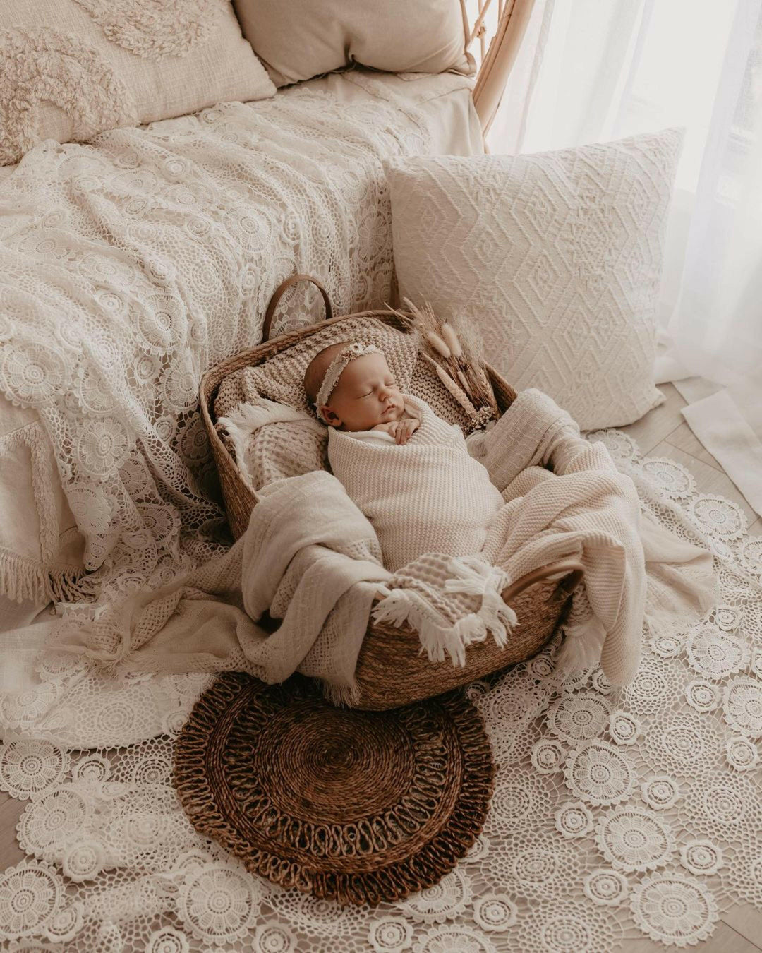 Fringed Woven Wraps - Newborn Photography Props